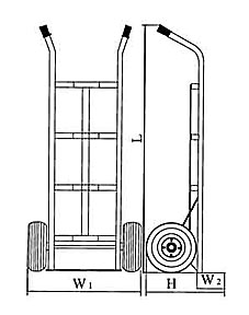 Тележка двухколесная HT 2505