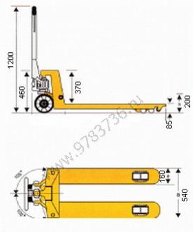 Гидравлическая тележка Noblift АС 25R 1,15 м